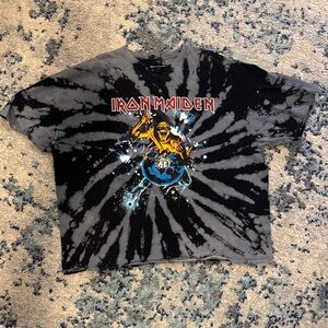 Tie-Dye T-Shirt - Black and Gray